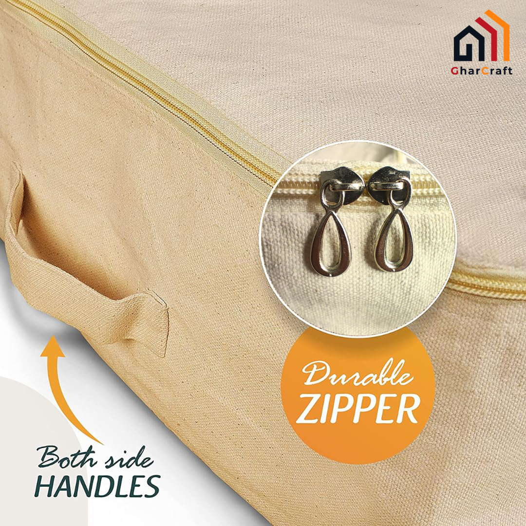 Premium canvas cotton clothes storage bags